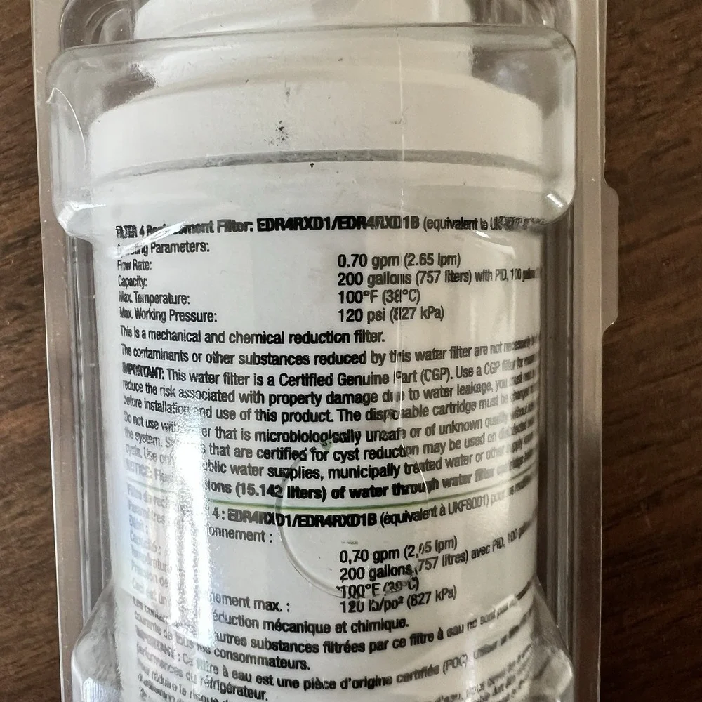EveryDrop EDR4RXD1 Ice‎ and Water Refrigerator Water Filter 4 NEW MISSING BOX